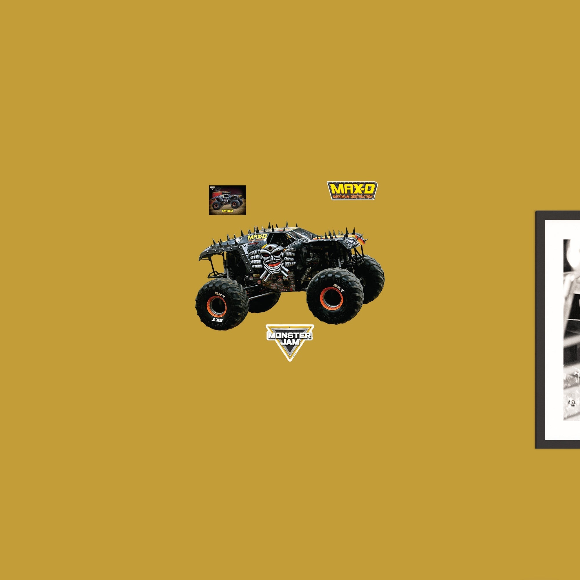Max-D - Monster Jam - RealBig Collection - Official Monster Jam - Reusable Vinyl Wall Decals