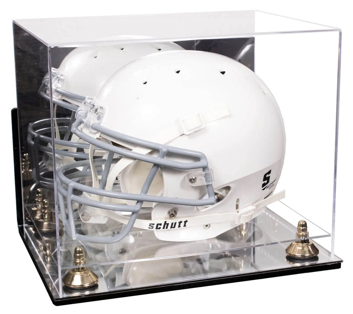 Acrylic Full Size Football Helmet Display Case - Mirror Wall Mounts (A002/V44)