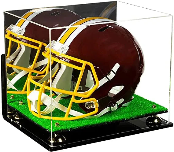 Acrylic Full Size Football Helmet Display Case - Mirror Wall Mounts (A002/V44)