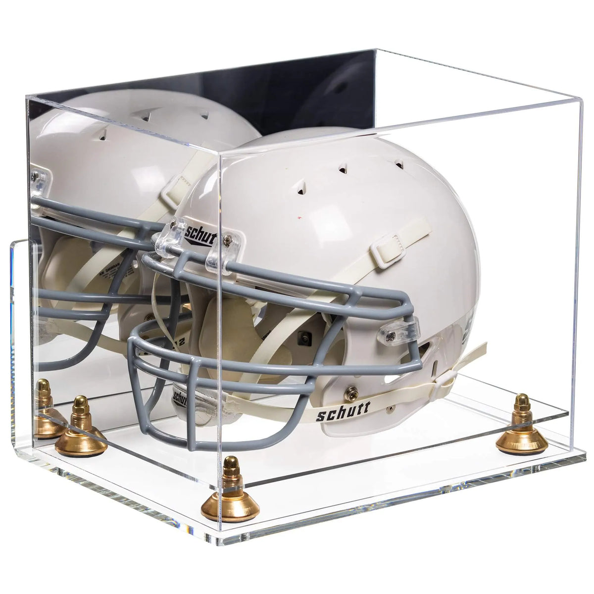 Acrylic Full Size Football Helmet Display Case - Mirror Wall Mounts (A002/V44)