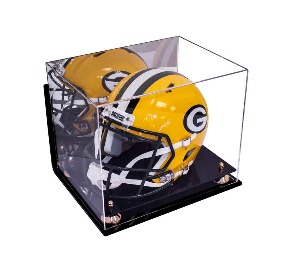 Acrylic Full Size Football Helmet Display Case - Mirror Wall Mounts (A002/V44)
