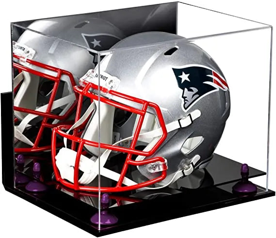 Acrylic Full Size Football Helmet Display Case - Mirror Wall Mounts (A002/V44)