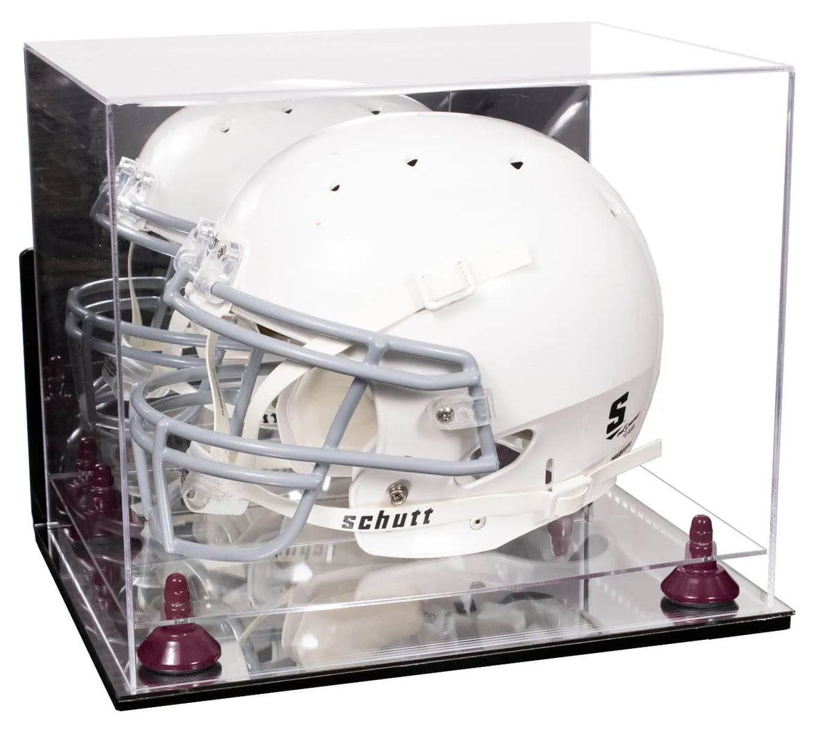 Acrylic Full Size Football Helmet Display Case - Mirror Wall Mounts (A002/V44)