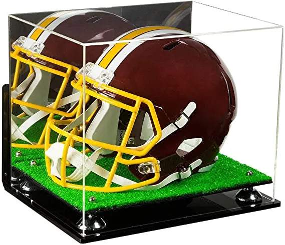 Acrylic Full Size Football Helmet Display Case - Mirror Wall Mounts (A002/V44)