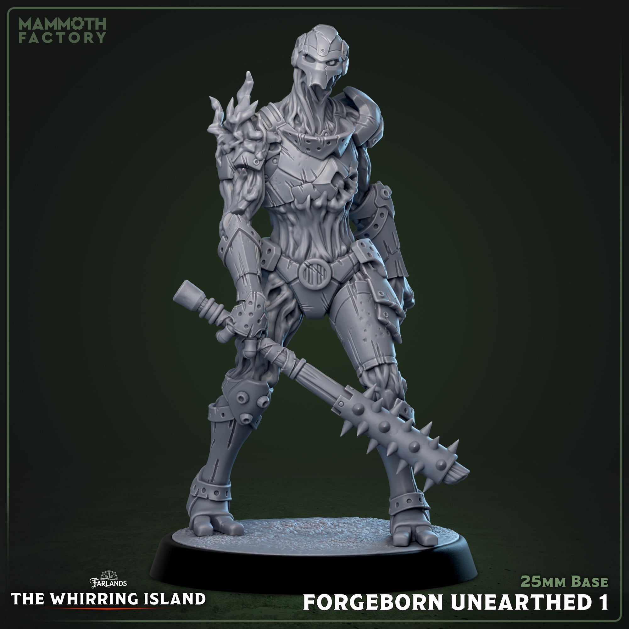 Forgeborn Unearthed: Sculpt 1 (Mycelial Warforged Soldier)