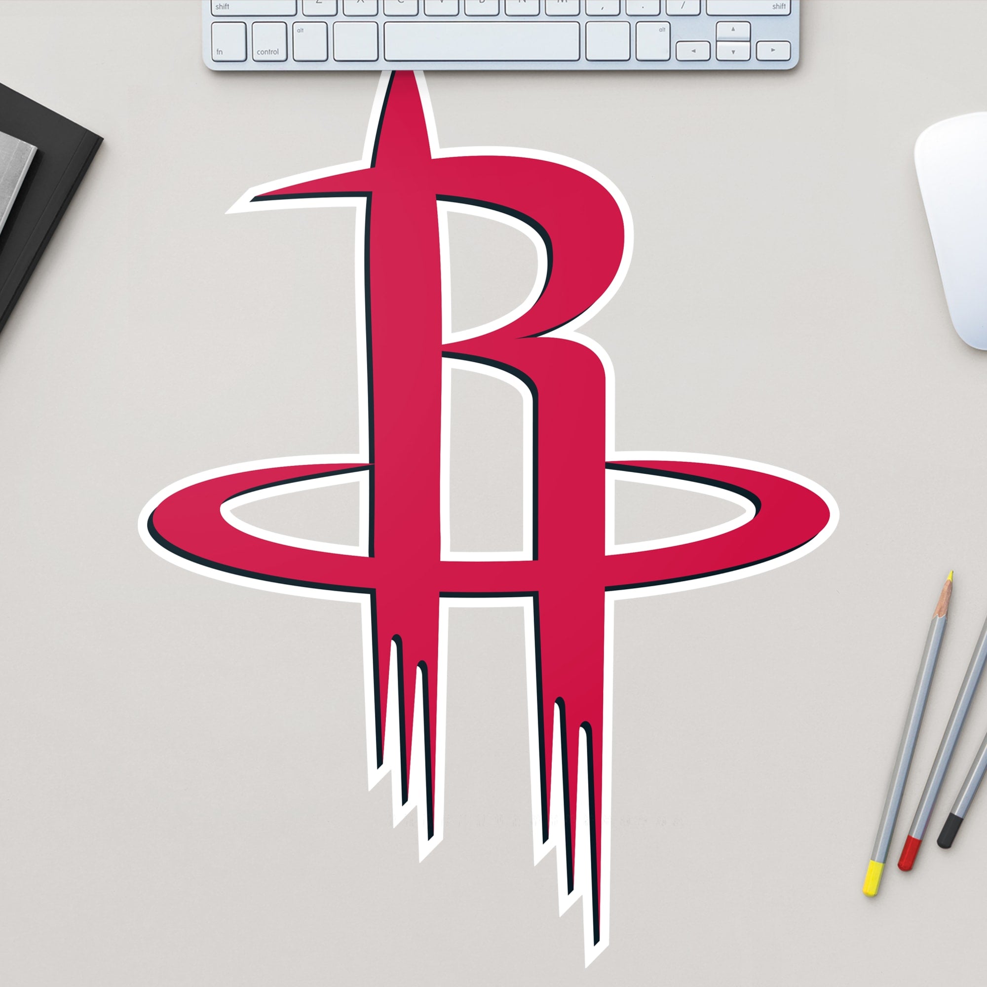 Houston Rockets - RealBig Logo Collection - Official NBA - Reusable Vinyl Wall Decals