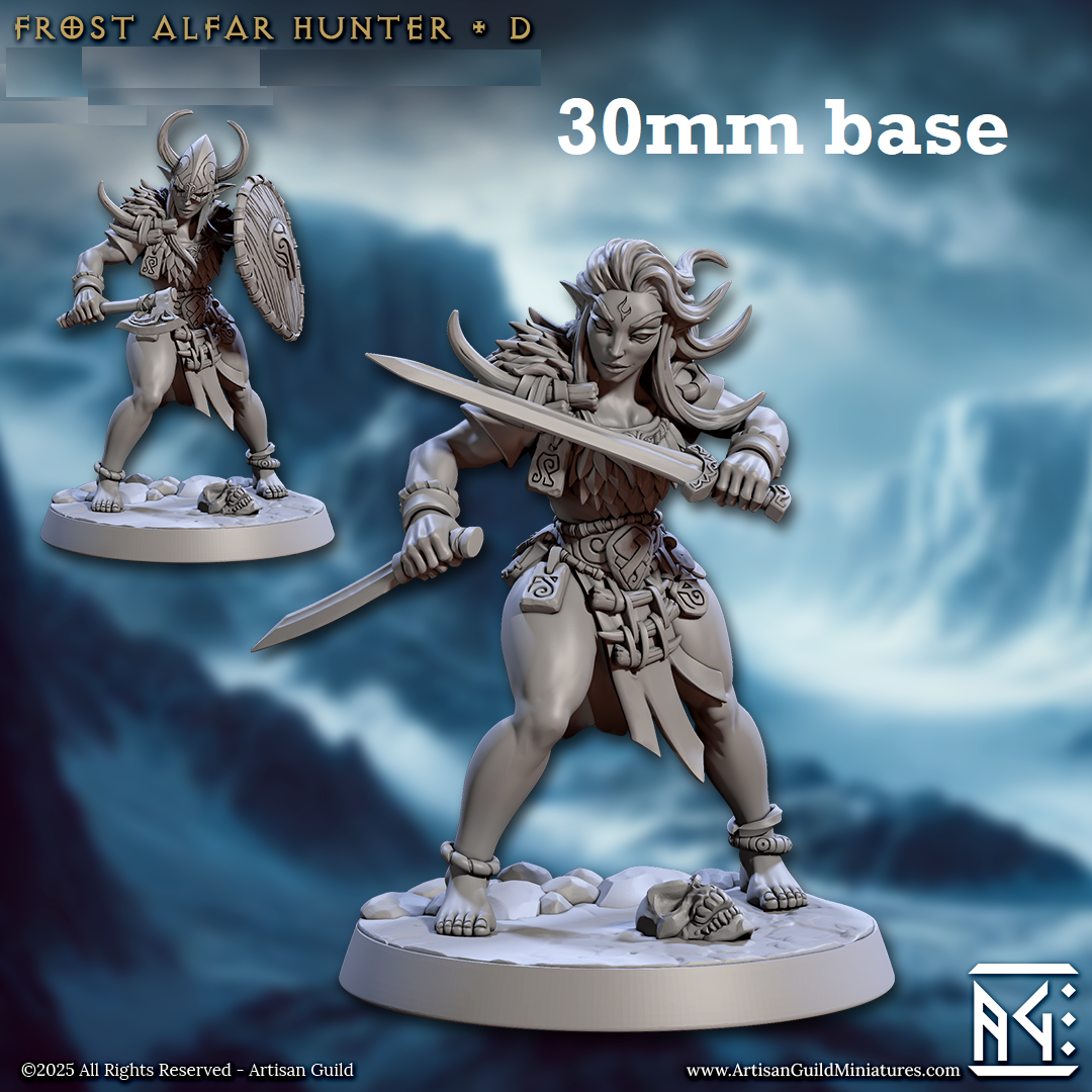Frost Alfar Hunter: Sculpt D (FEmale Elf Rogue)