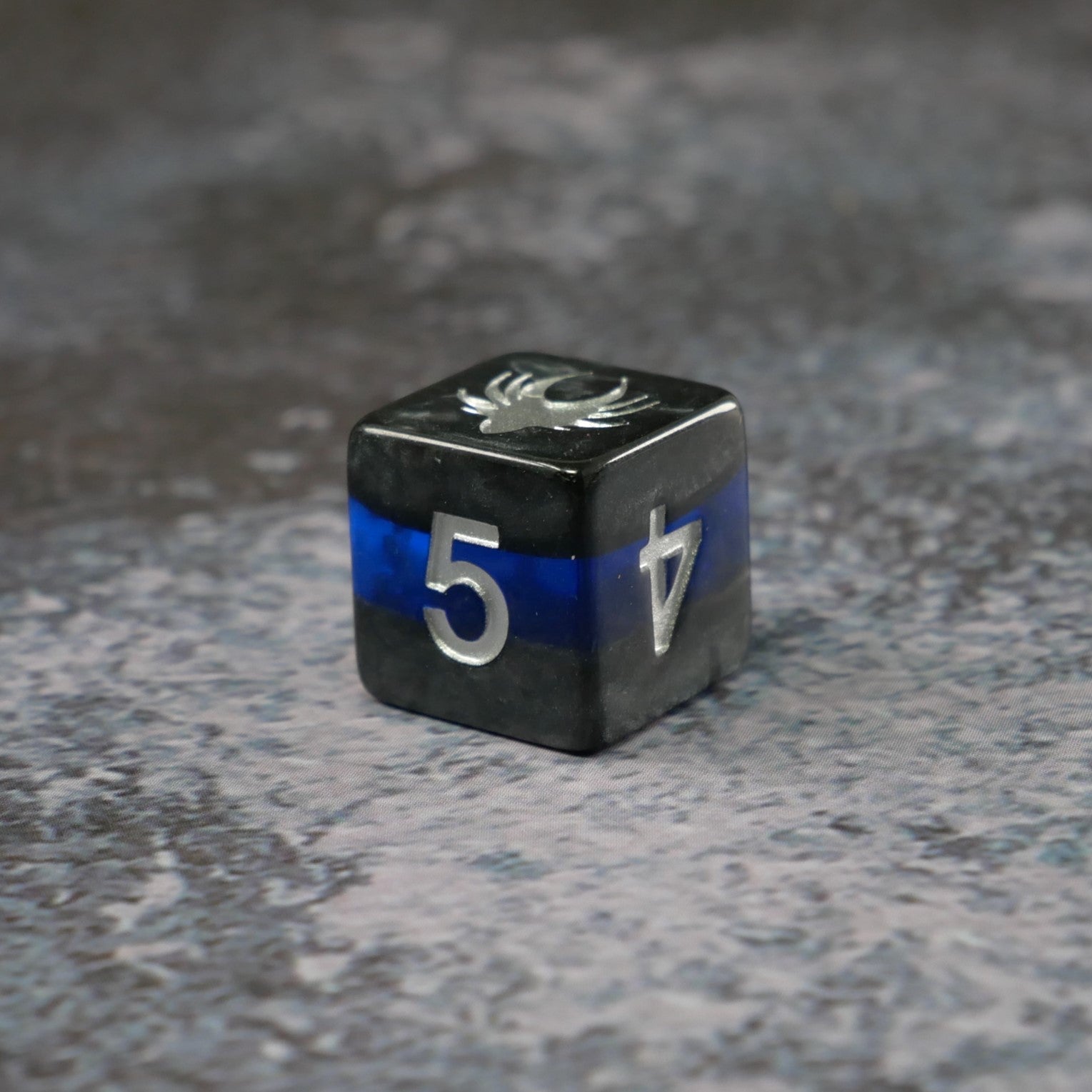 Forgotten Sapphire - 7 Piece DnD Dice Set | Acrylic RPG Gaming Dice