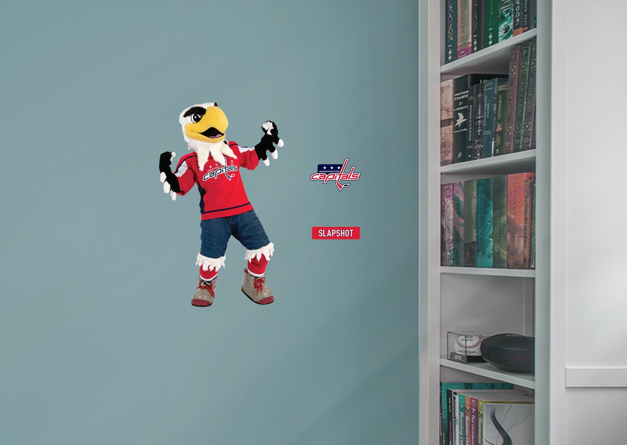 Slapshot Mascot - RealBig Collection - Official NHL - Washington Capitals - Reusable Vinyl Wall Decals