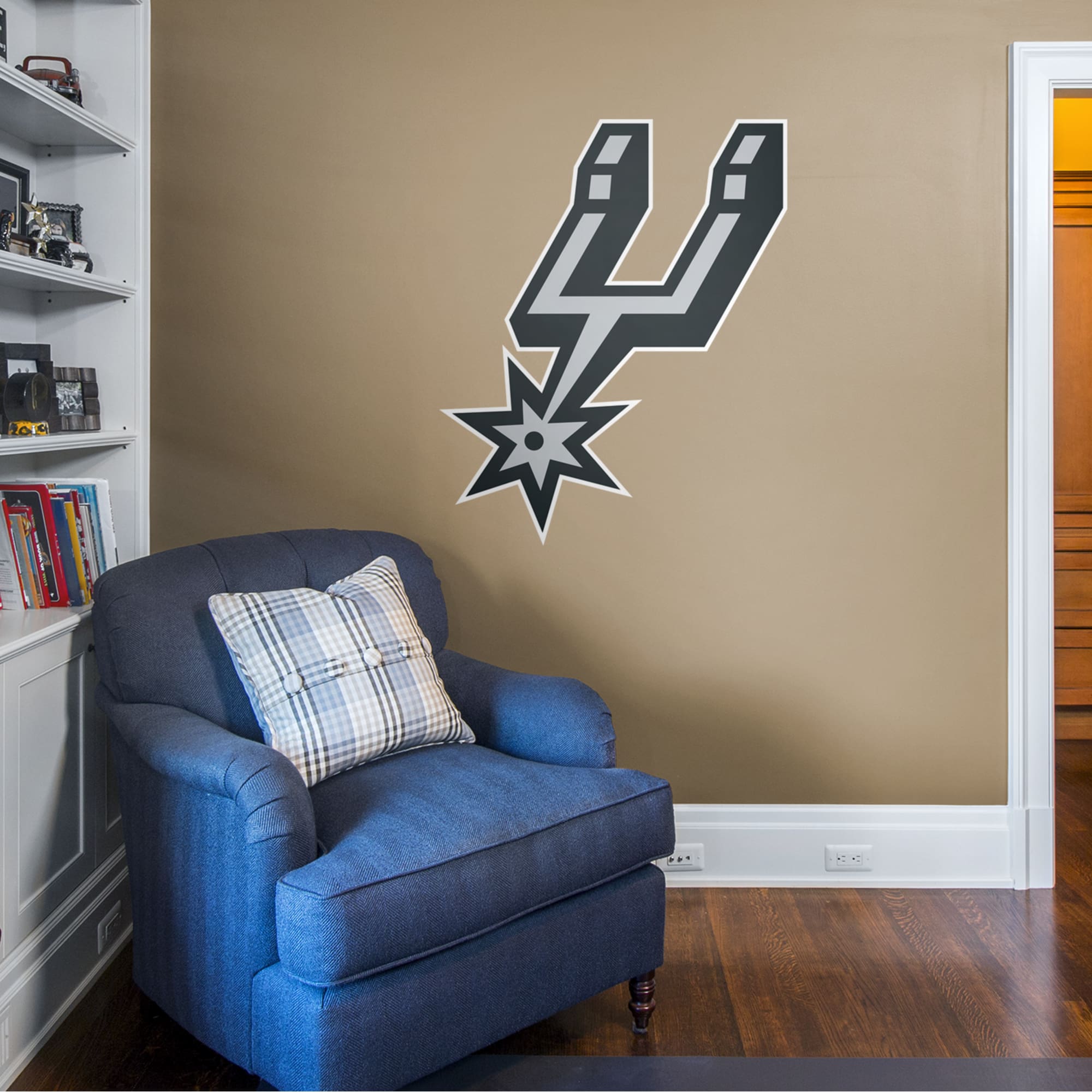 San Antonio Spurs - RealBig Logo Collection - Official NBA - Reusable Vinyl Wall Decals #1