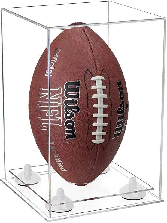 Full Size Football Display Case Vertical - Clear (A060/B42)