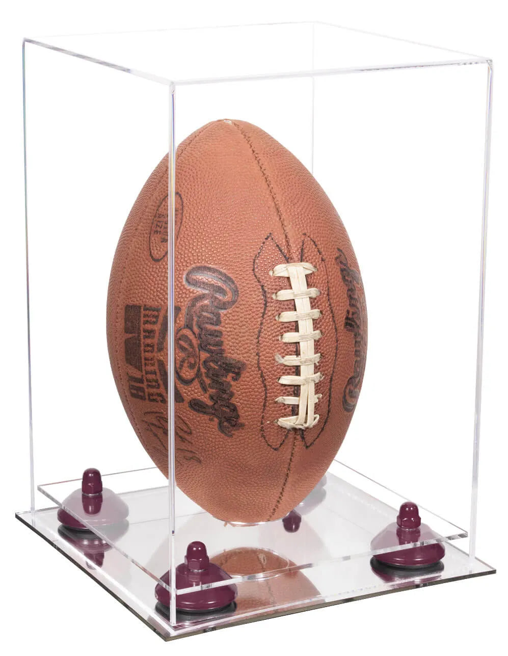 Full Size Football Display Case Vertical - Clear (A060/B42)