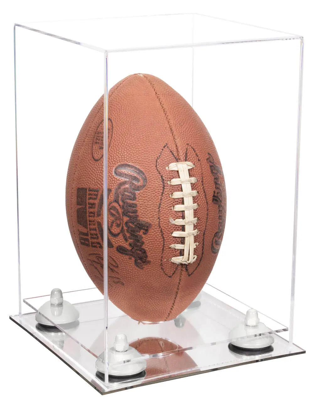 Full Size Football Display Case Vertical - Clear (A060/B42)