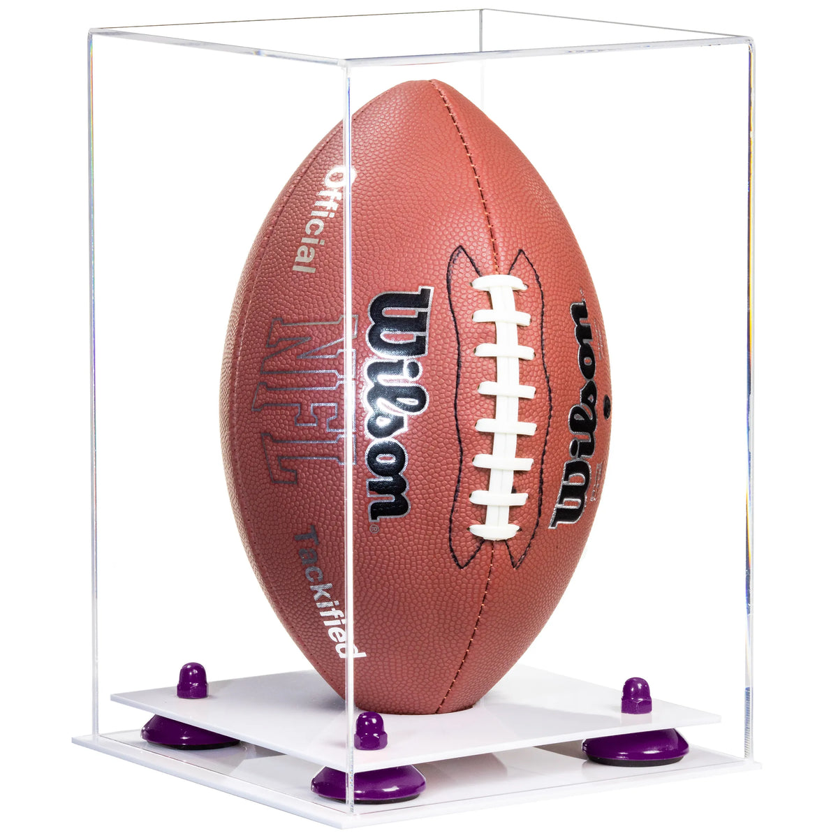 Full Size Football Display Case Vertical - Clear (A060/B42)