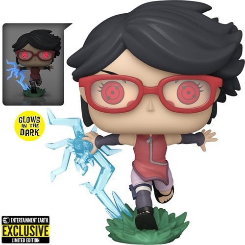 Funko Pop! 1358 Animation - Boruto - Sarada with Sharingan Vinyl Figure - Glow-in-the-Dark Entertainment Earth Exclusive