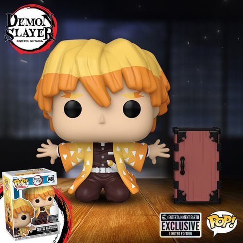Funko Pop! 1488 - Demon Slayer - Zenitsu Agatsuma Vinyl Figure - Entertainment Earth Exclusive