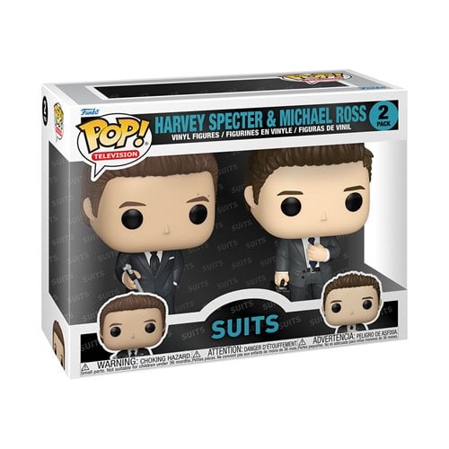 Funko Pop! 1725 Television - Suits Harvey Specter & Michael Ross 2-Pack Vinyl Figures