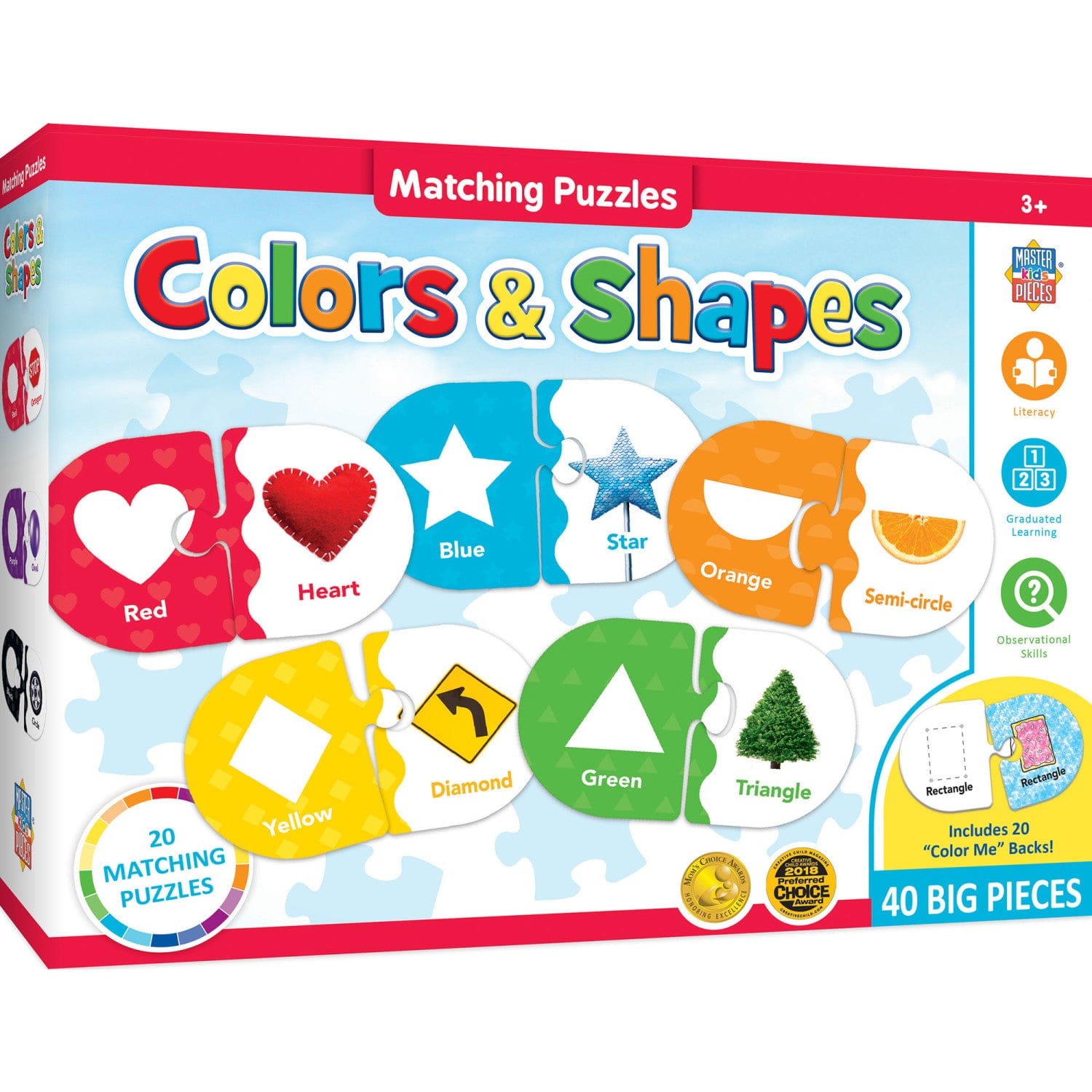 Colors & Shapes - Educational Matching Jigsaw Puzzles