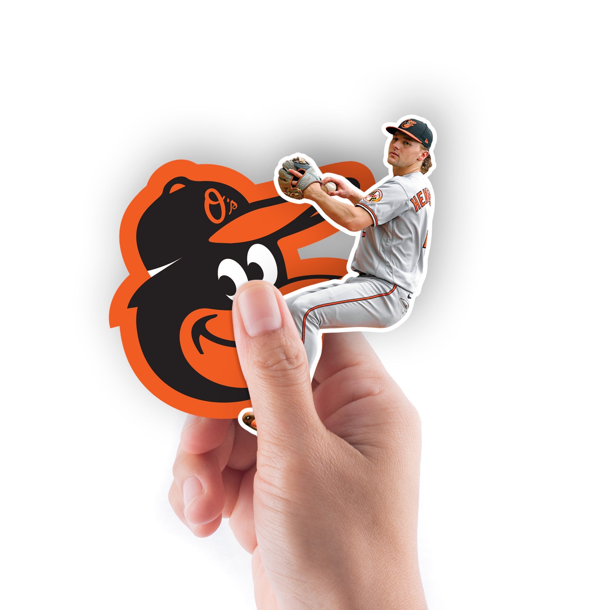 Gunnar Henderson - 5 Minis (Mixed Sizes) - Official MLB - Baltimore Orioles - Reusable Vinyl Decals