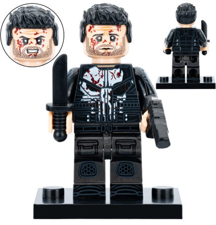 Skull-Wearing Vigilante Custom Minifig