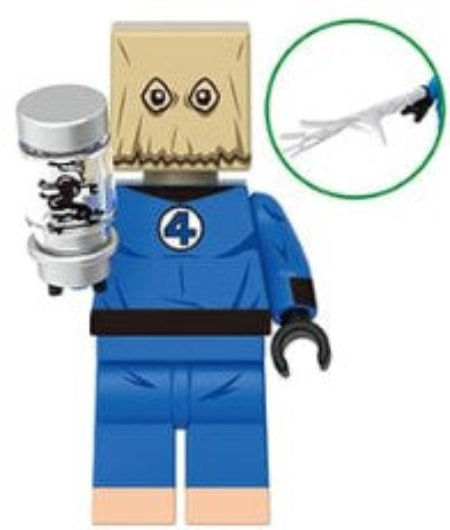 Masked Web Hero Custom Minifig – Paper Bag Suit Edition