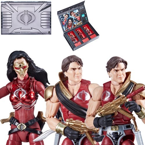 G.I. Joe Classified Series Crimson Strike Team Baroness", " Tomax", " & Xamot 6-Inch Action Figures