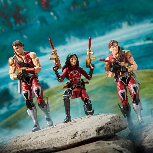 G.I. Joe Classified Series Crimson Strike Team Baroness, Tomax & Xamot 6-Inch Action Figures