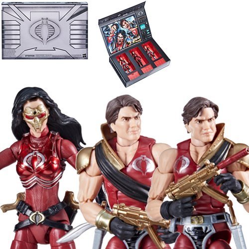 G.I. Joe Classified Series Crimson Strike Team Baroness, Tomax & Xamot 6-Inch Action Figures