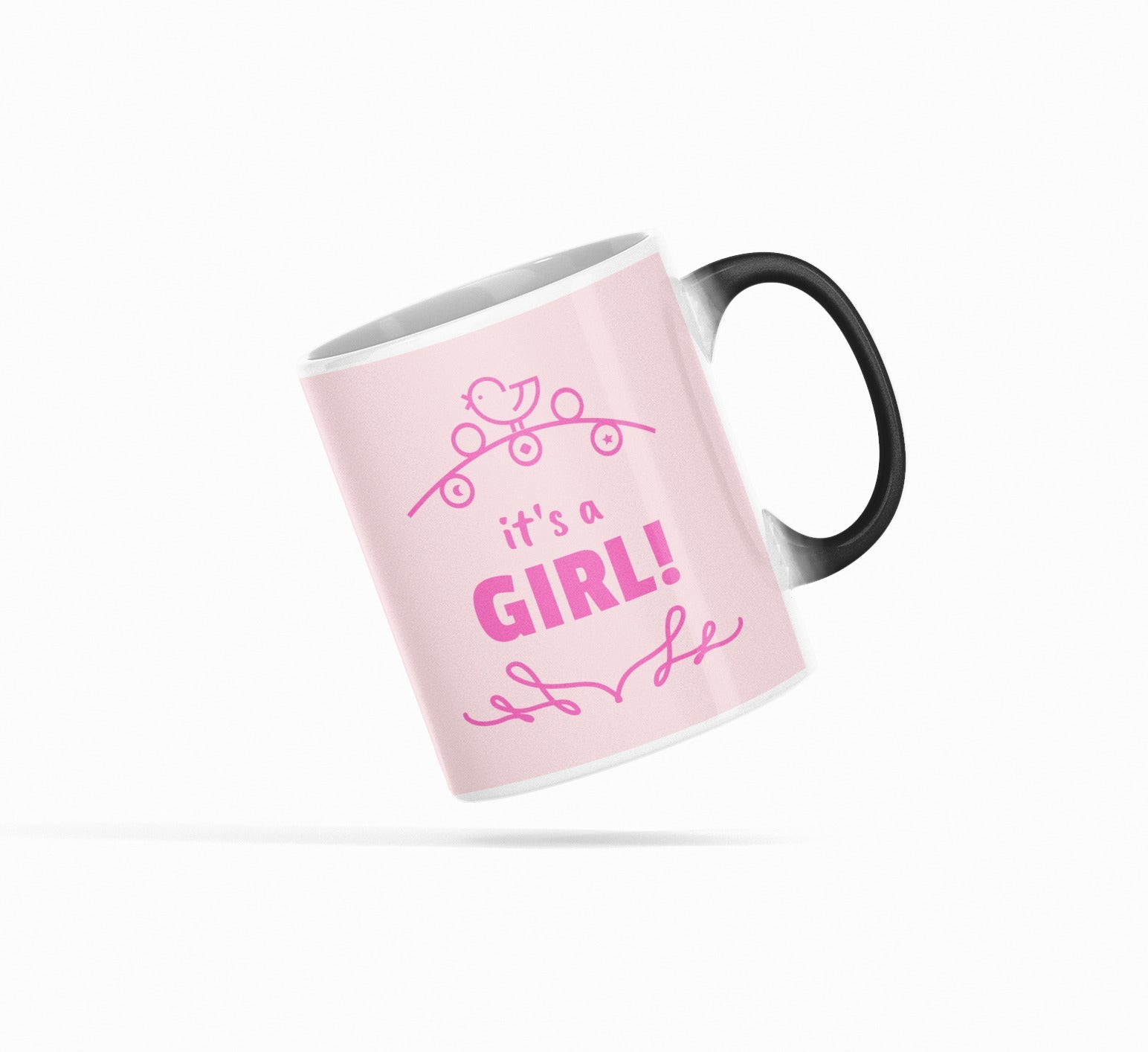 Its a GIRL Baby Shower Heat Sensitive Color Changing Mug