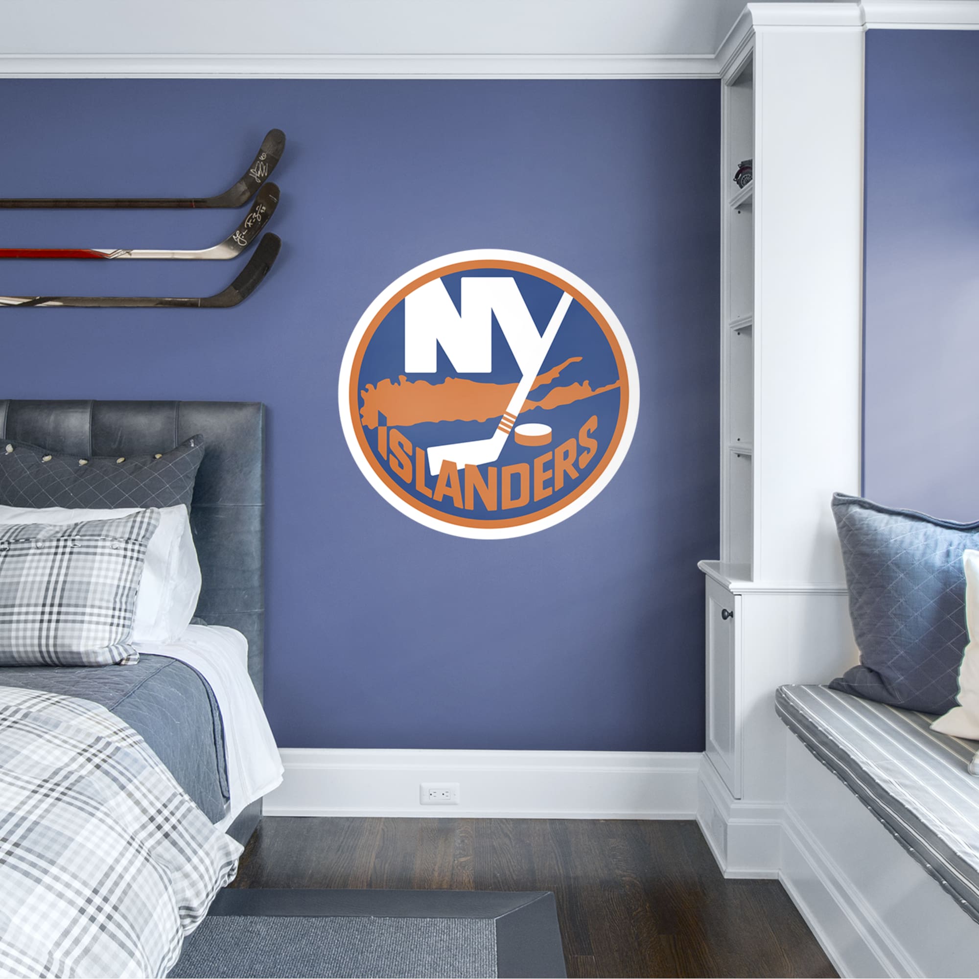 New York Islanders - RealBig Logo Collection - Official NHL - Reusable Vinyl Wall Decals