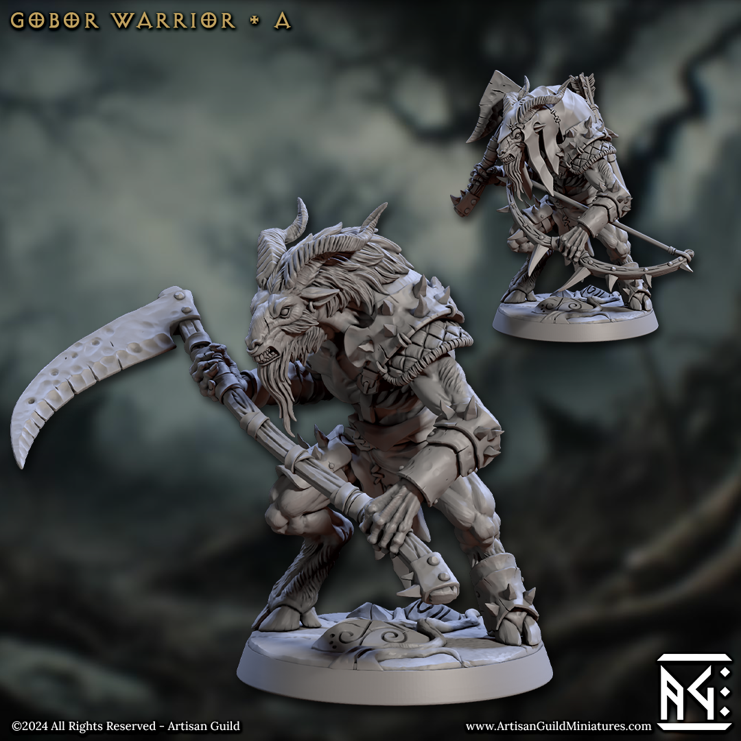 Gobor Warrior - Sculpt A (Male Capra Fighter)