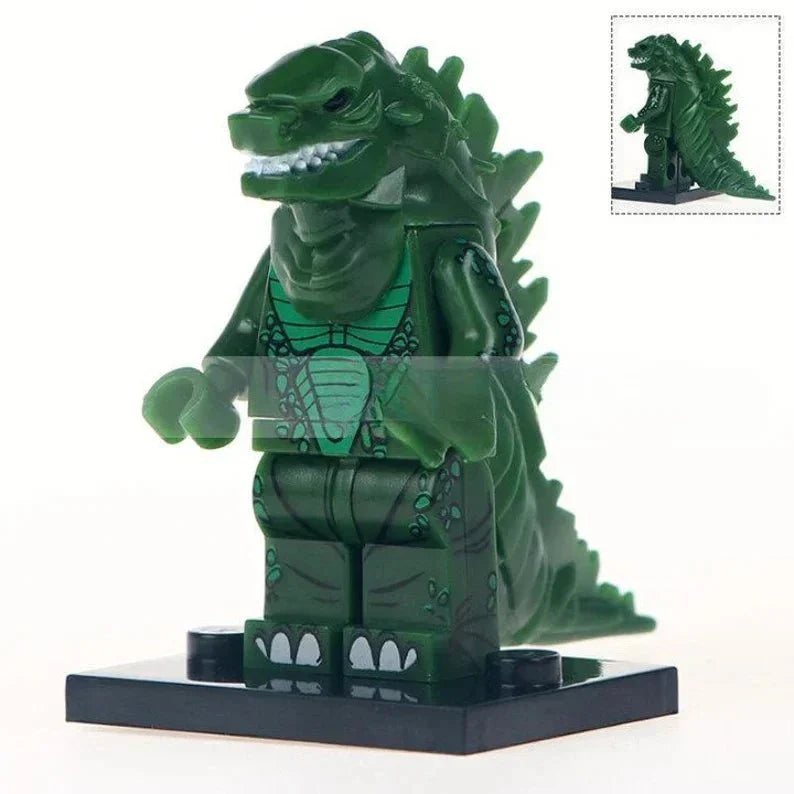 Godzilla Green Kaiju Lego Minifigures Custom Toys