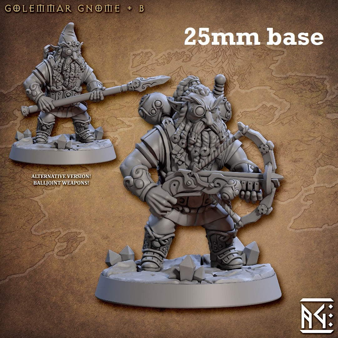 Golemmar Gnome: Sculpt B (Male Gnome Artificer)