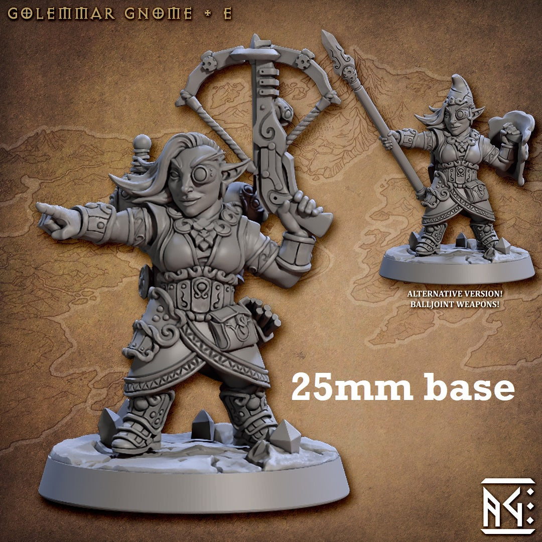 Golemmar Gnome: Sculpt E (Female Gnome Artificer)