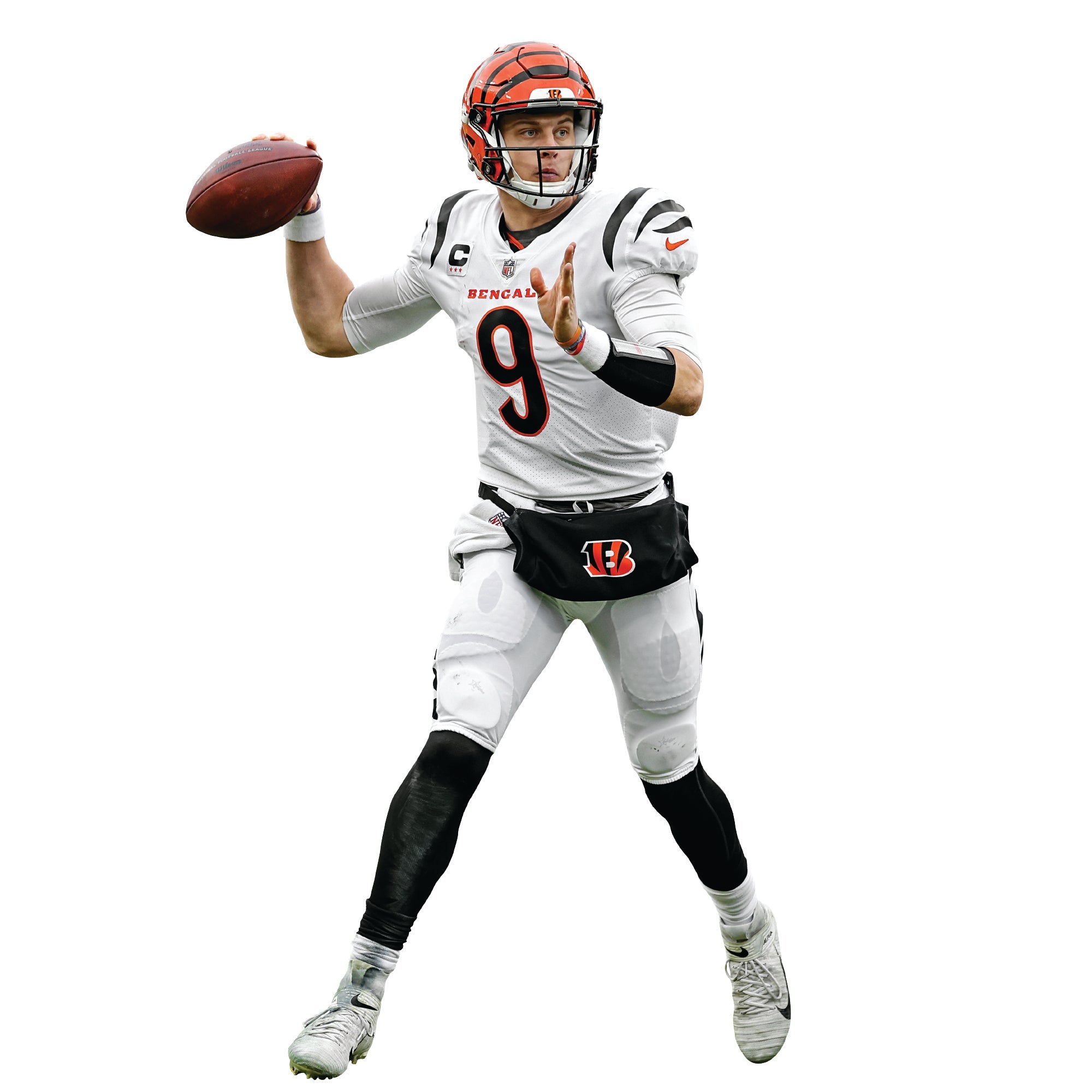 Joe Burrow - RealBig Pass Collection - Official NFL - Cincinnati Bengals - Reusable Vinyl Wall Decals
