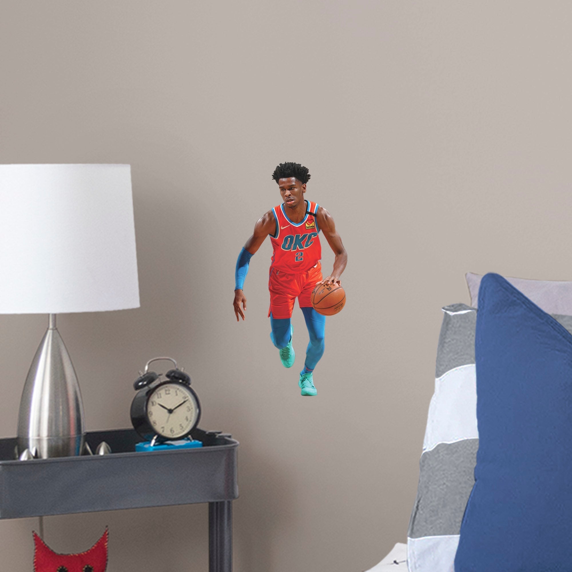 Shai Gilgeous-Alexander - RealBig Collection - Official NBA - Oklahoma City Thunder - Reusable Vinyl Wall Decals #1