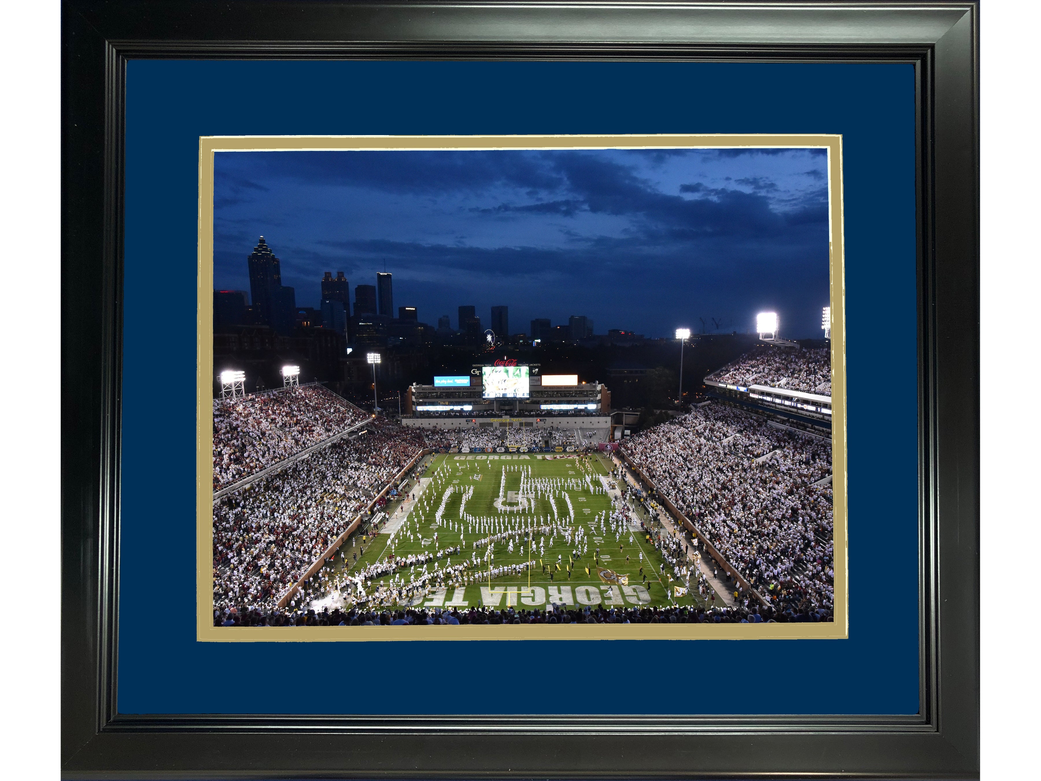 Framed Bobby Dodd Stadium Georgia Tech Yellow Jackets 11"x14" NCAA Football Photo Professionally Matted