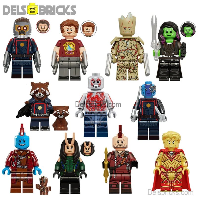 Guardians of the Galaxy set of 11 Best Lego Minifigures Custom Toys