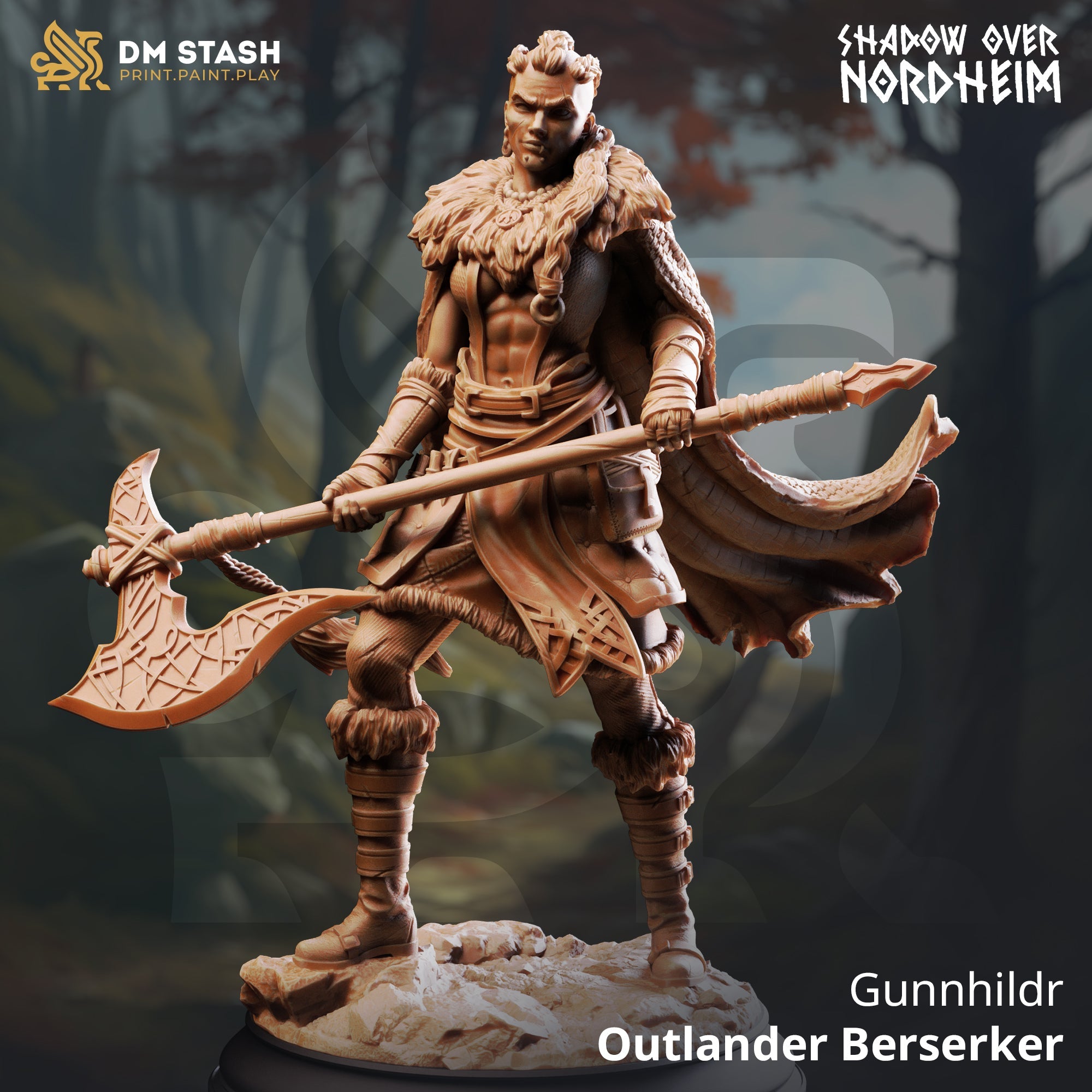 Gunnhildr, Outlander Berserker (Female Human Barbarian)