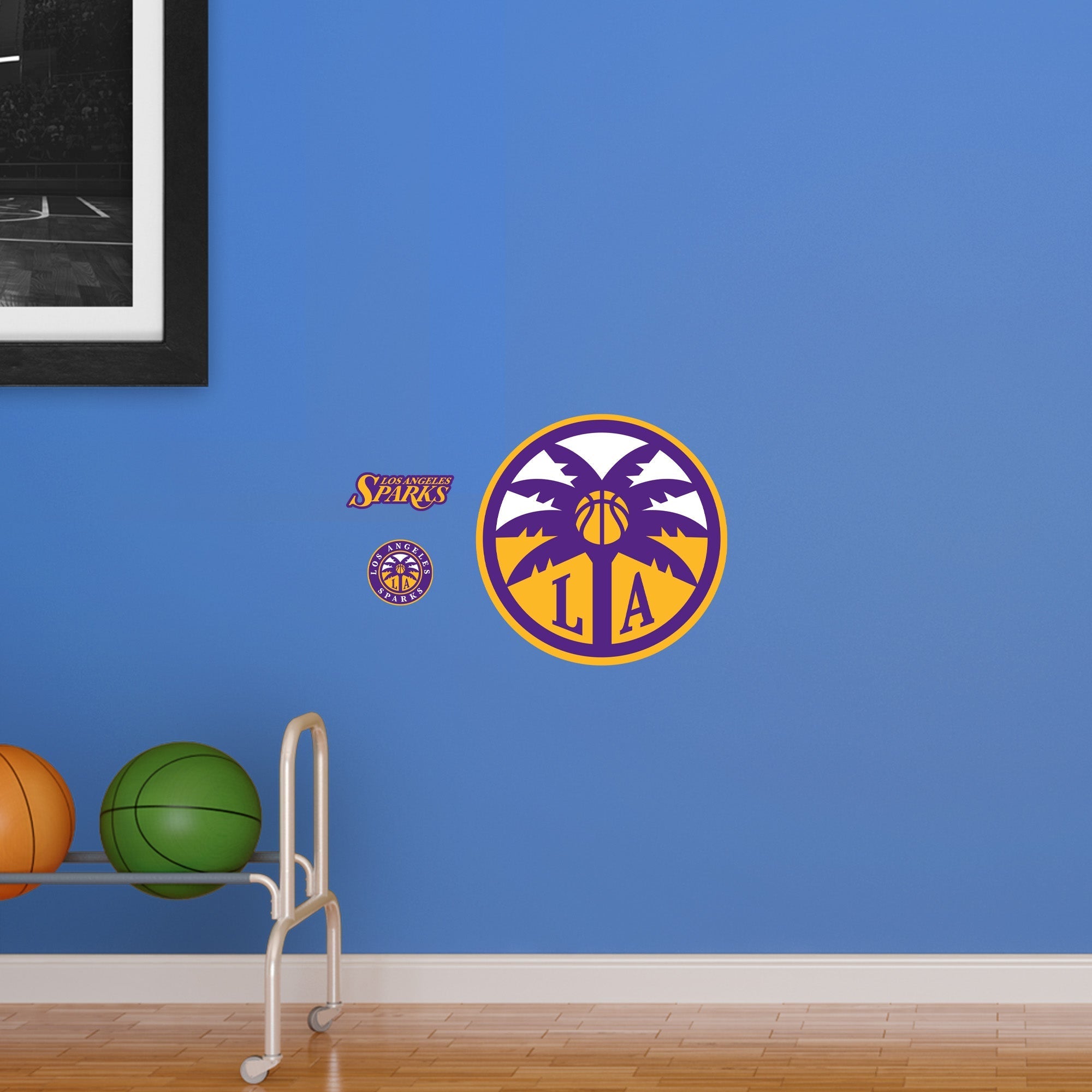 Los Angeles Sparks - RealBig Logo Collection - Official WNBA - Reusable Vinyl Wall Decals