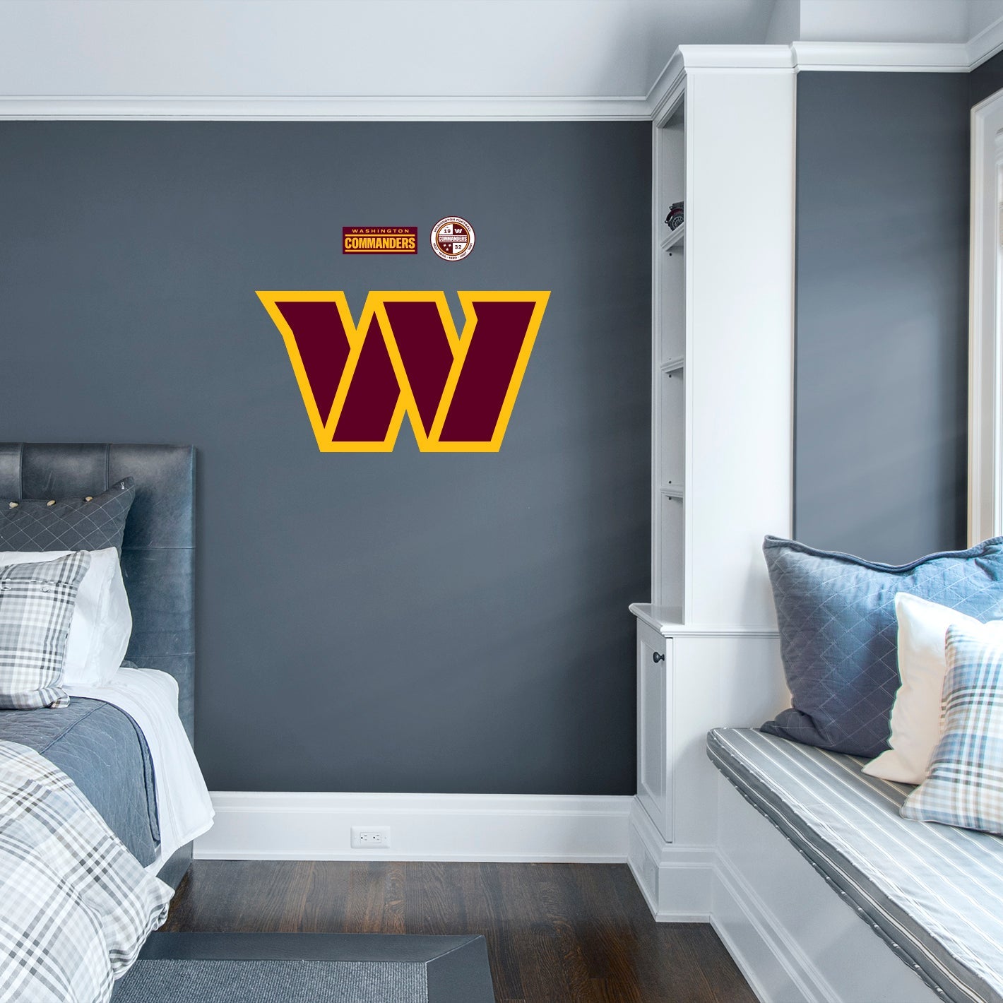 Washington Commanders - RealBig Logo Collection - Official NFL - Reusable Vinyl Wall Decals