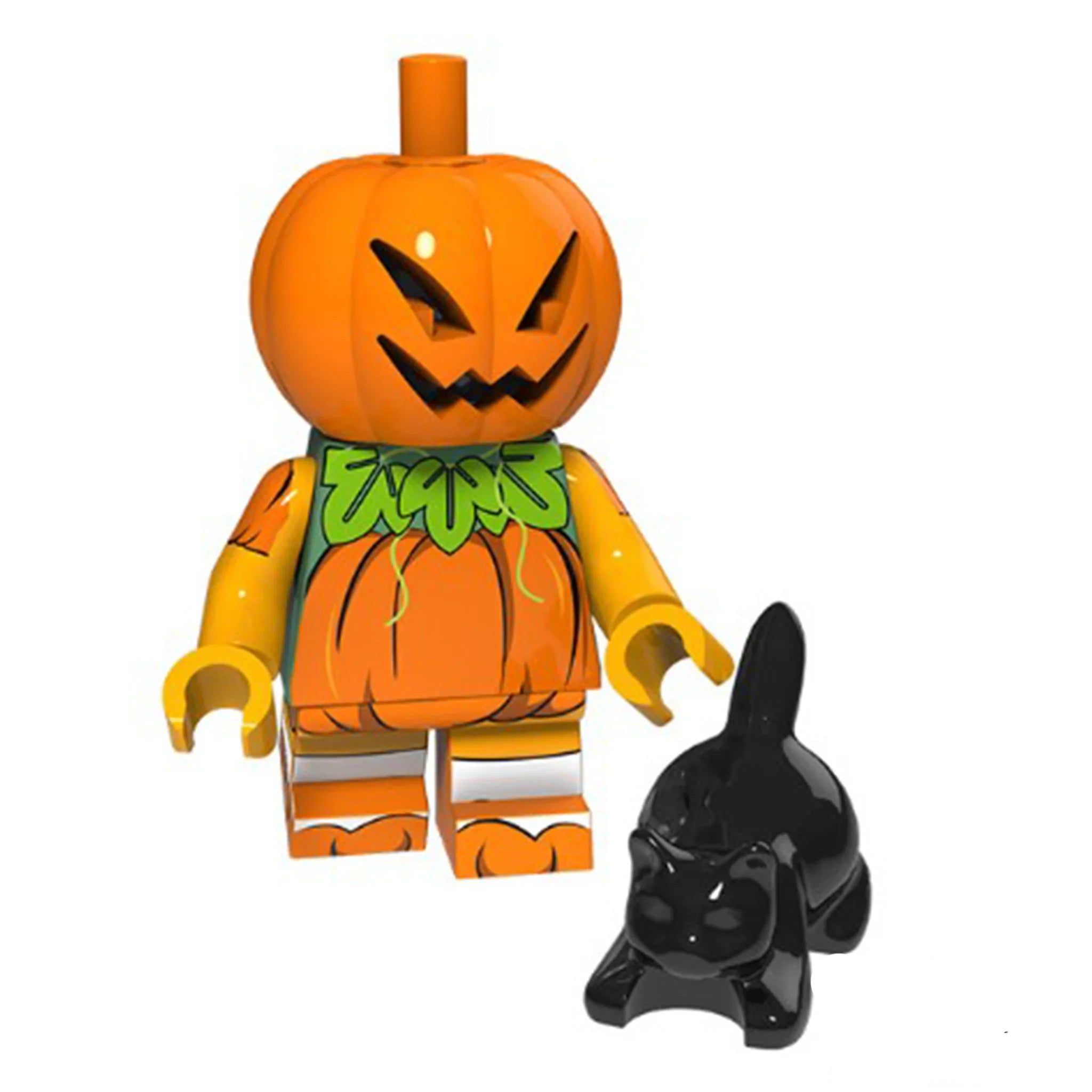 Halloween jack O lantern Lego Minifigures Custom Horror Toys