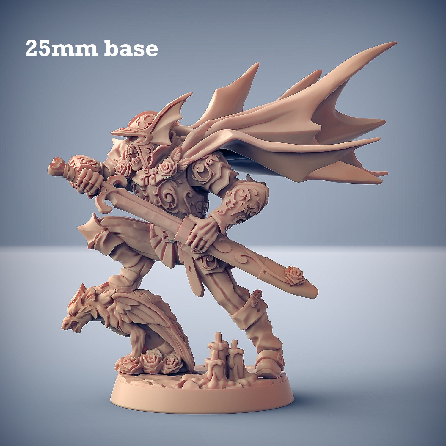 Harguul, Blade of the Roses (Male Skeleton Paladin)