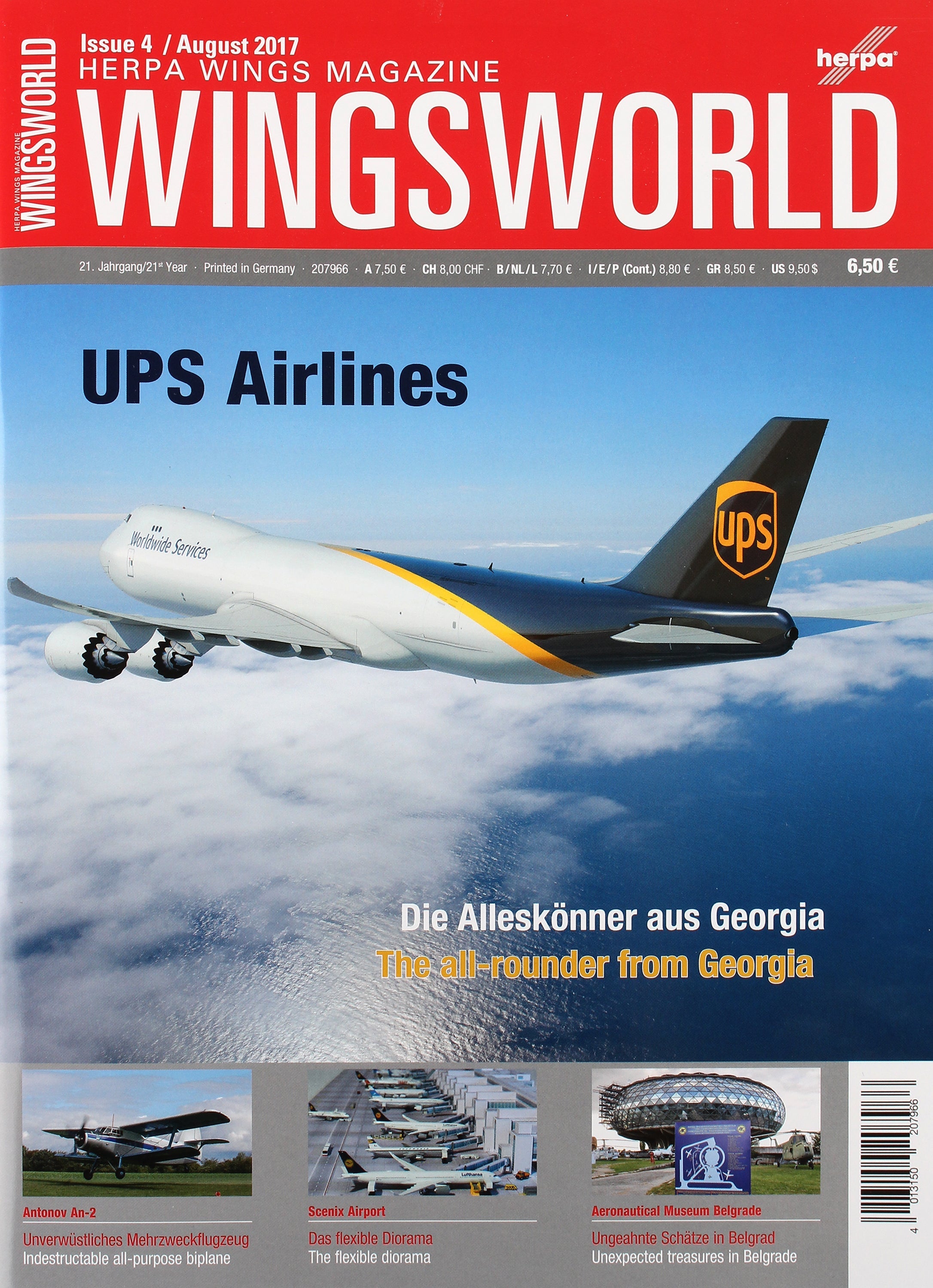 Herpa Wings HE207966 Wingsworld 4/2017
