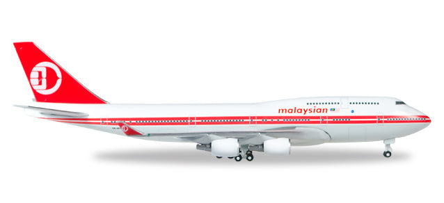 Herpa Wings HE529679 Malaysia 747-400 1/500 Retrojet