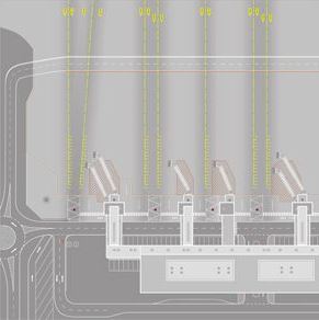 Herpa Wings HE530286 Munich Airport Cardboard North Pier 1/500