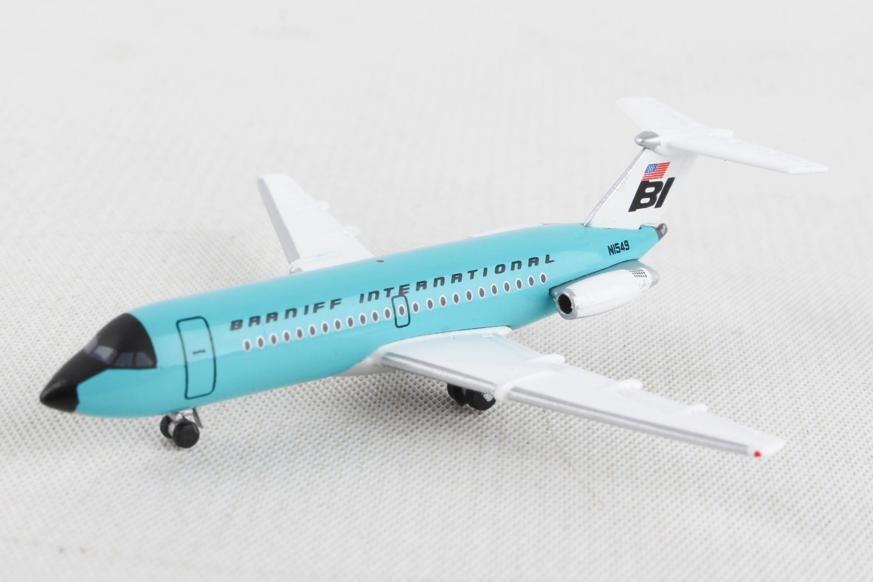 Herpa Wings HE533010 Braniff Bac1-11-200 1/500 Turquoise