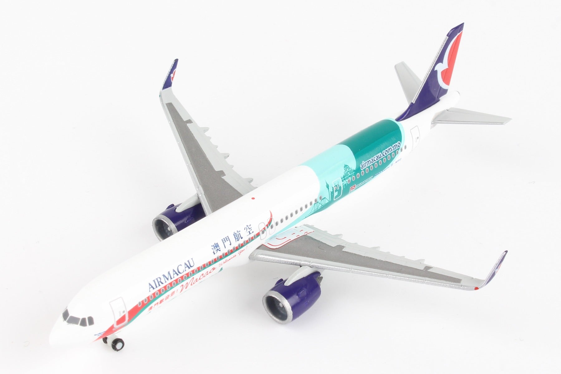 Herpa Wings HE534444 Air Macau A321Neo 1/500 Macao Welcomes You