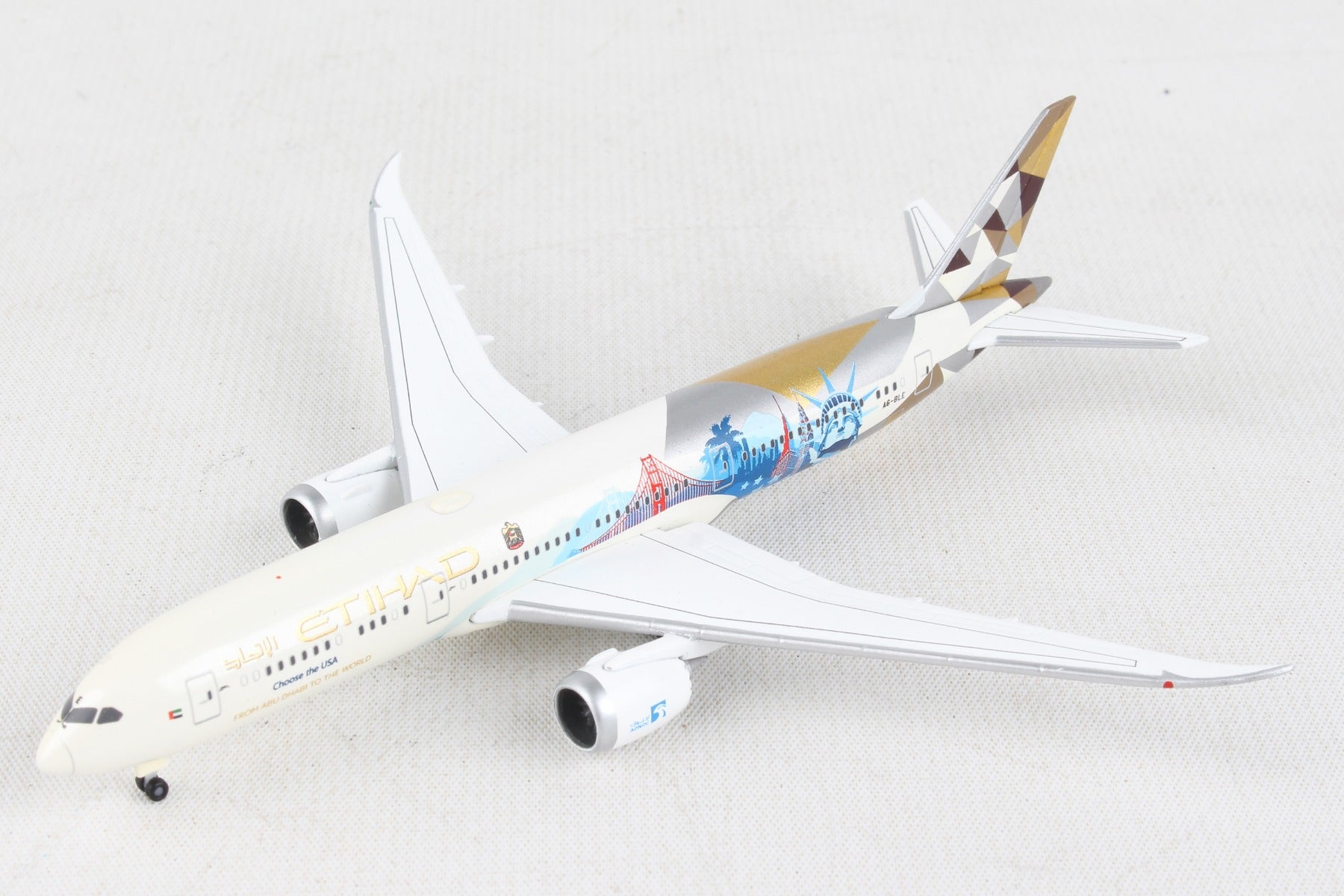 Herpa Wings HE534543 Etihad 787-9 1/500 Choose The Usa
