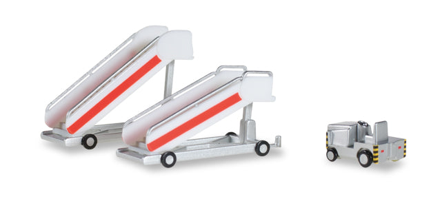 Herpa Wings HE551809 Passenger Stairs W/Tractor 1/200 Historical